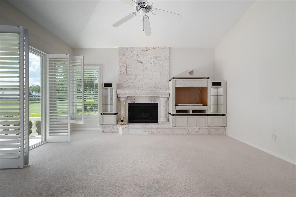 Fireplace, Interior, Stone Walls