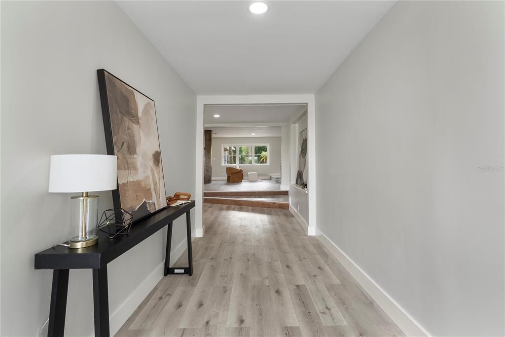 Interior, Recessed Lighting, Wood Texture Flooring