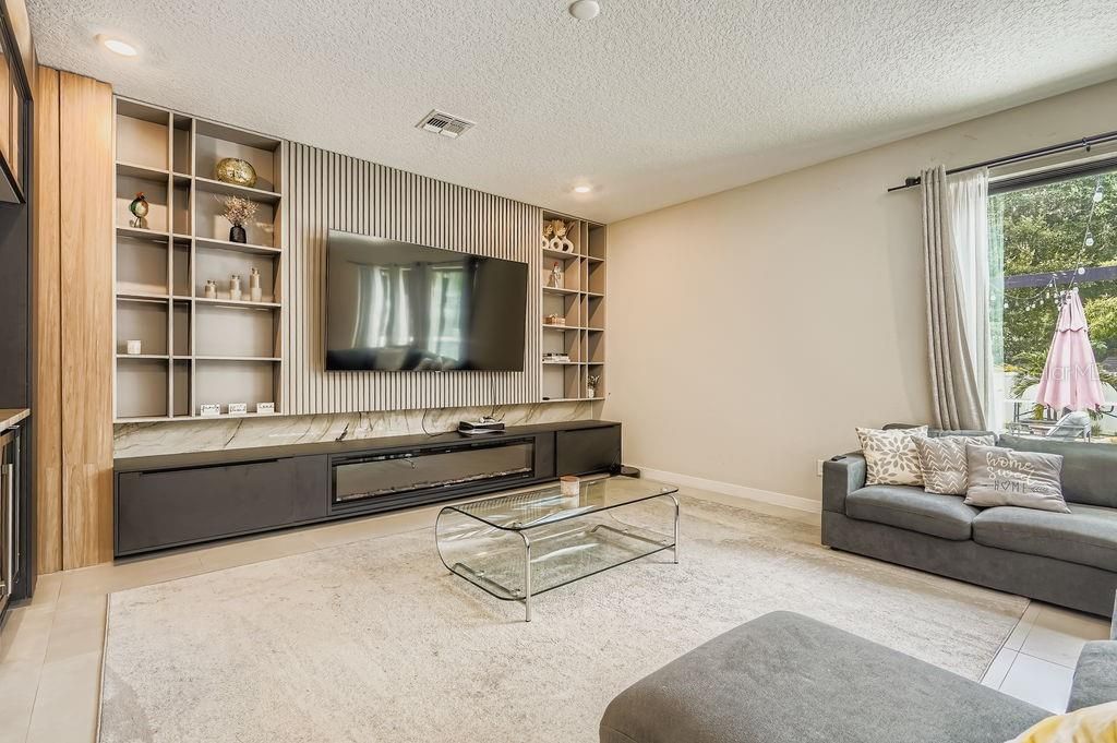 Interior, Living room, Recessed Lighting