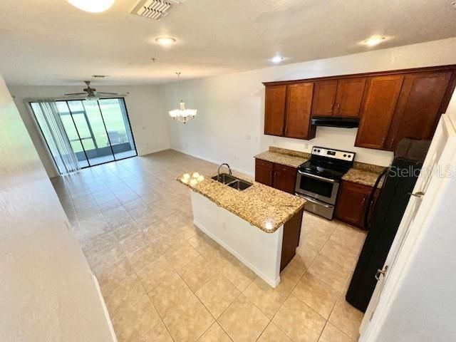 Chandelier, Interior, Kitchen, Recessed Lighting
