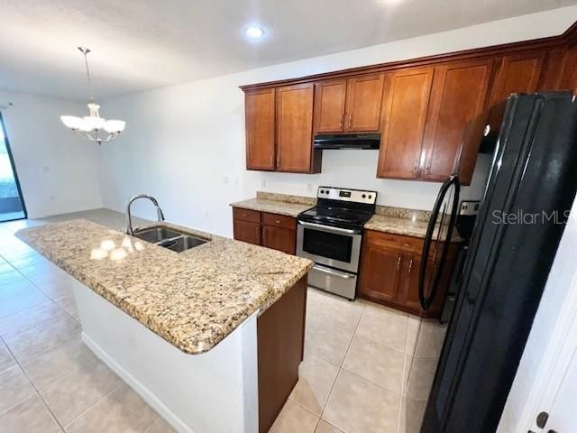 Chandelier, Interior, Kitchen, Recessed Lighting