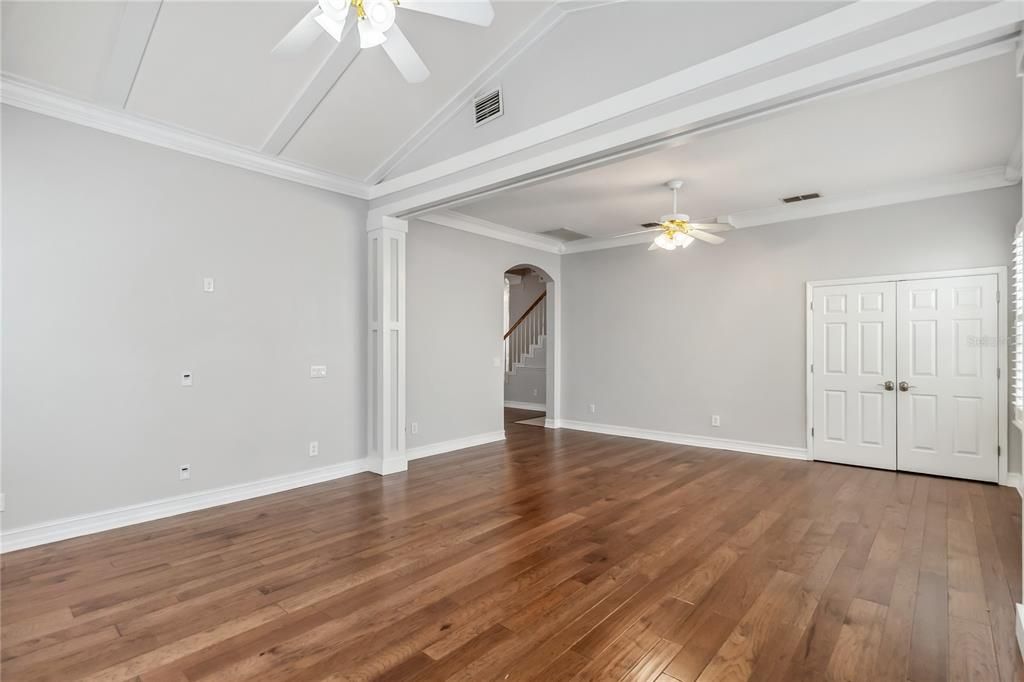 Empty room, Interior, Wood Texture Flooring