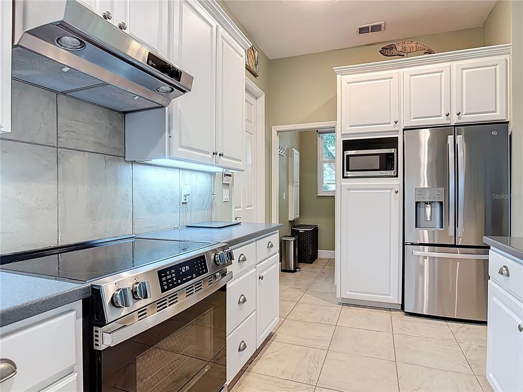Interior, Kitchen, Marble, Stainless Steel Appliances