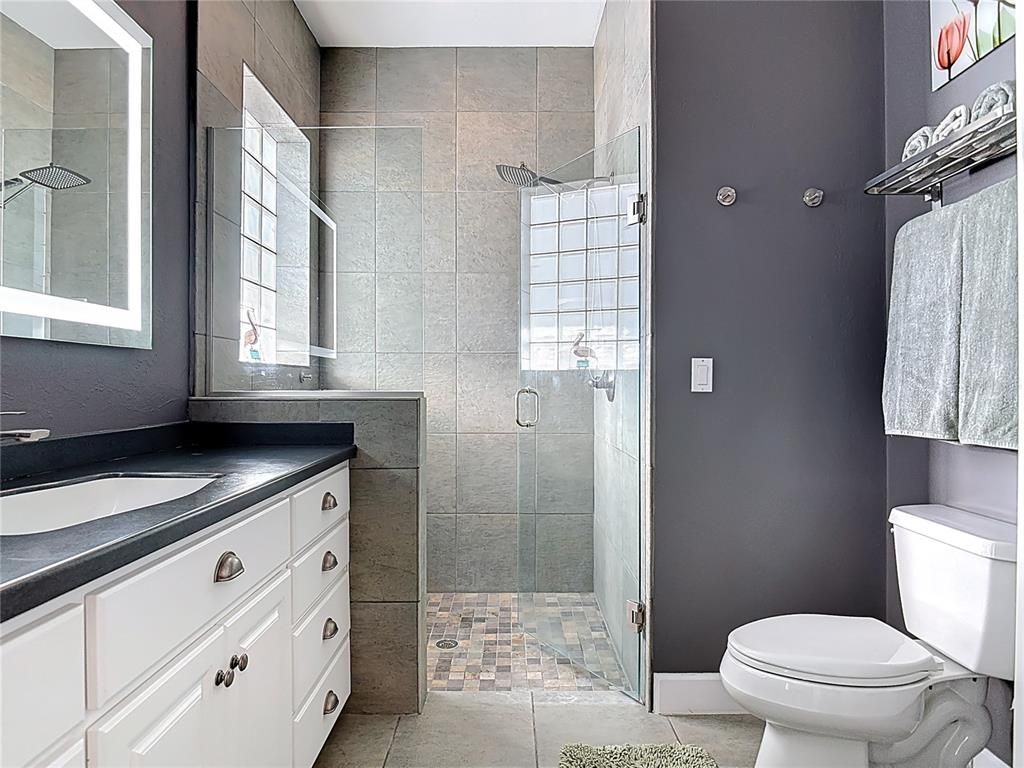 Bathroom, Glass Shower, Interior