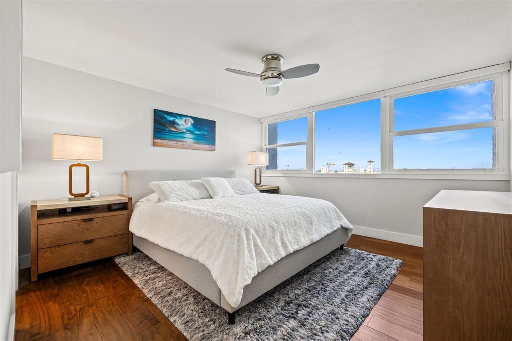 Bedroom, Interior, Wood Texture Flooring