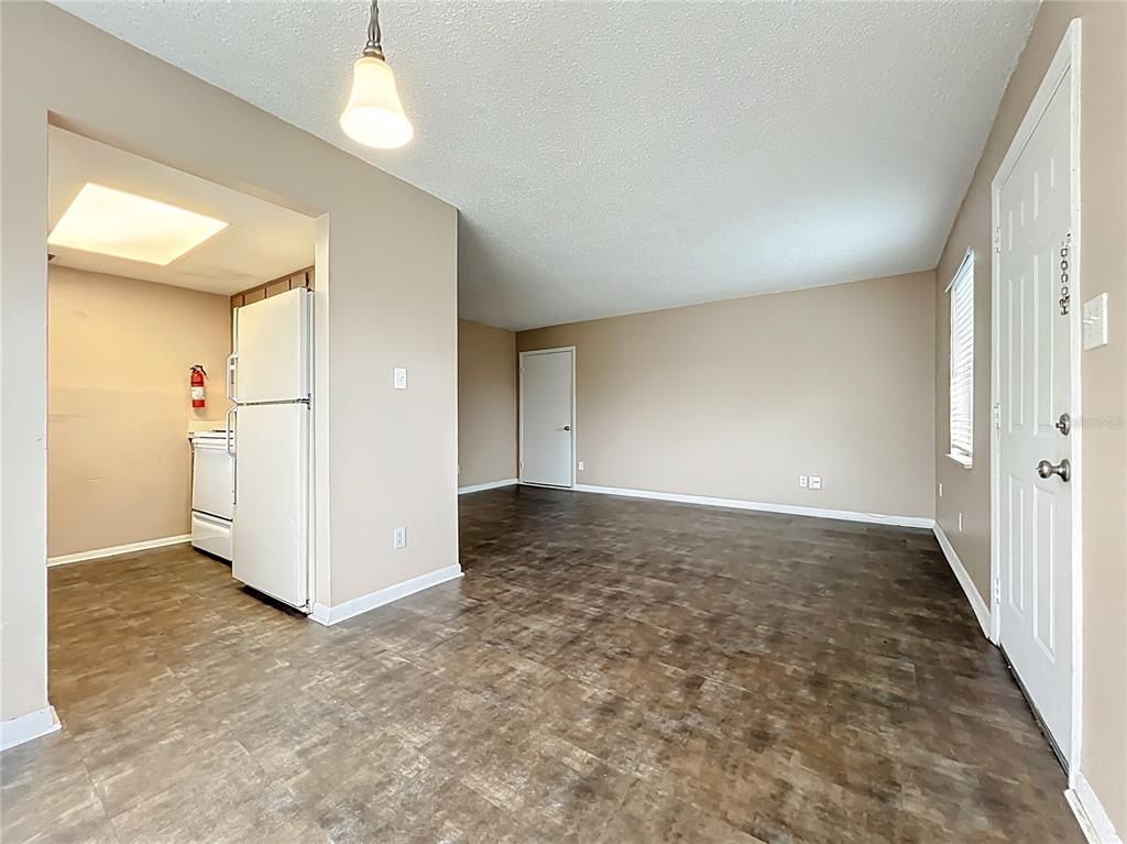 Empty room, Interior, Kitchen, Pendant Lights