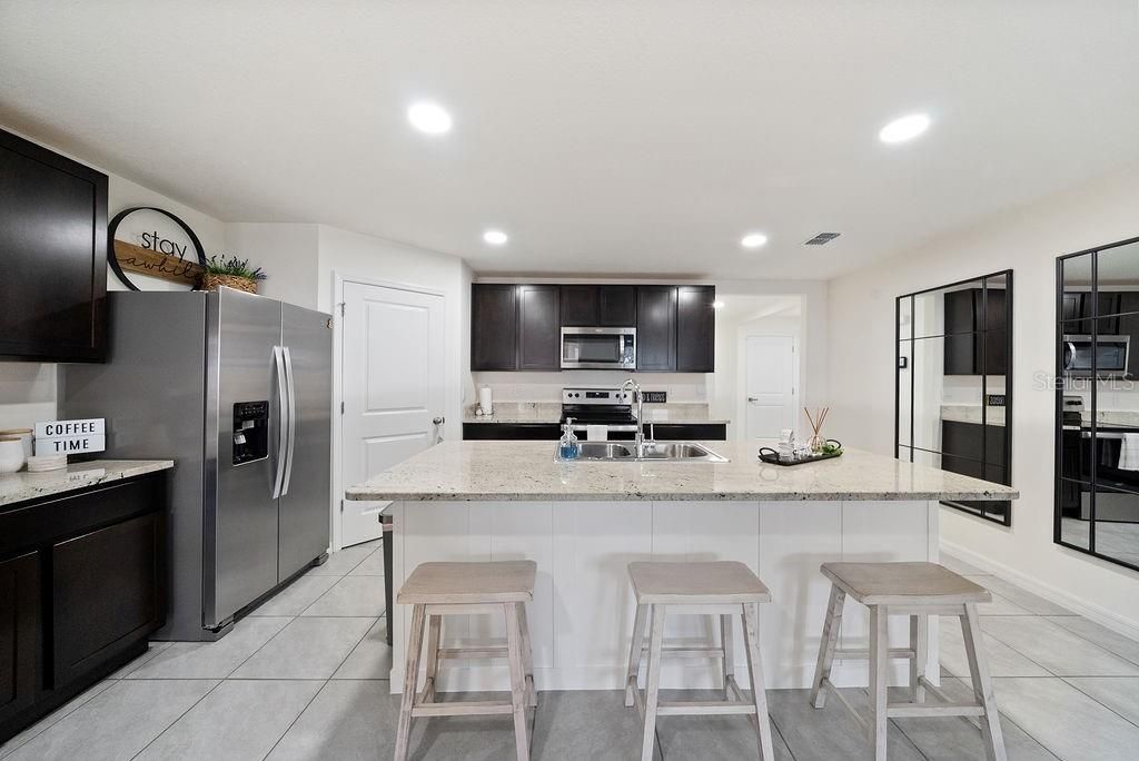Interior, Kitchen, Recessed Lighting, Stainless Steel Appliances