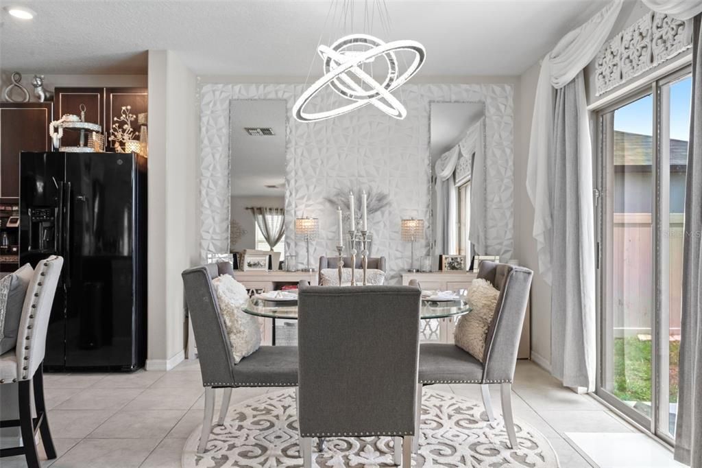 Dining room, Interior, Pendant Lights, Recessed Lighting