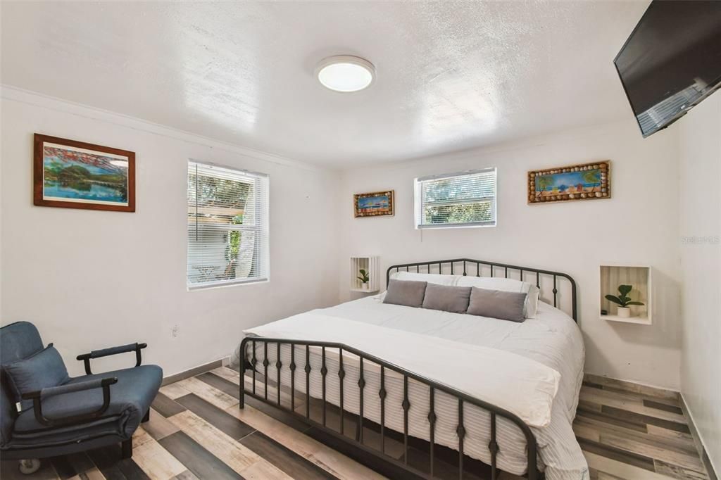 Bedroom, Interior, Wood Texture Flooring