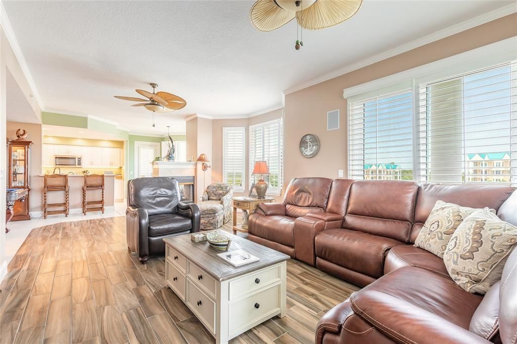 Interior, Kitchen, Living room, Wood Texture Flooring