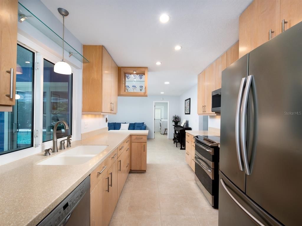 Interior, Kitchen, Pendant Lights, Recessed Lighting