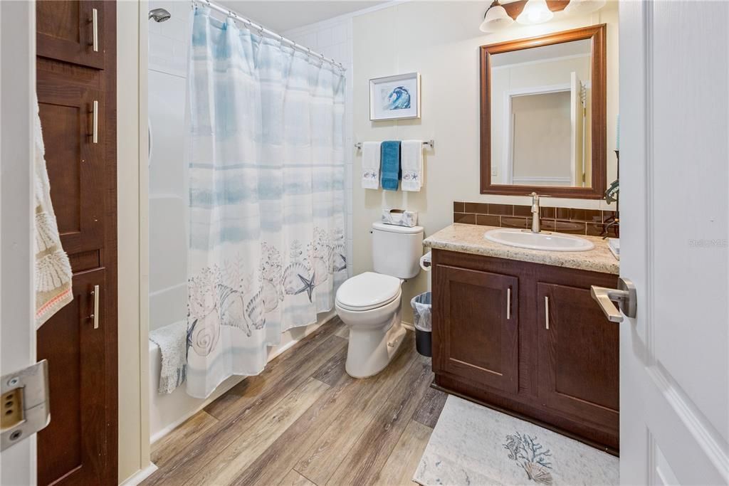 Bathroom, Interior, Wood Texture Flooring