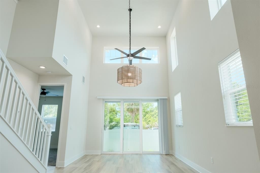 Interior, Pendant Lights, Recessed Lighting, Wood Texture Flooring