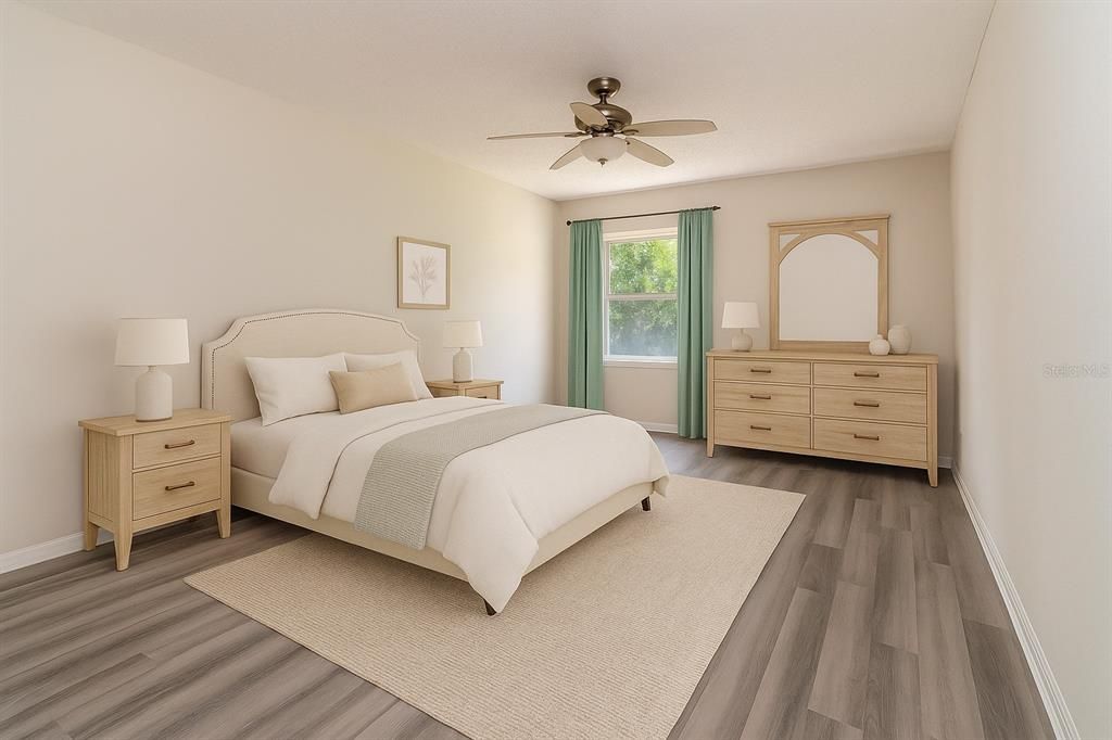 Bedroom, Interior, Wood Texture Flooring
