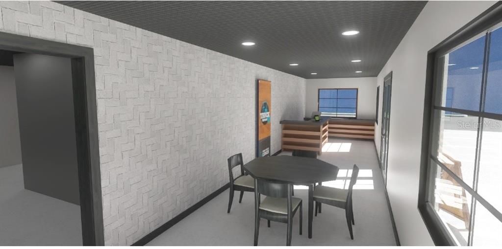 Dining room, Interior, Recessed Lighting
