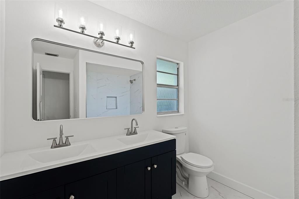 Bathroom, Dual Sink Vanities, Interior, Marble