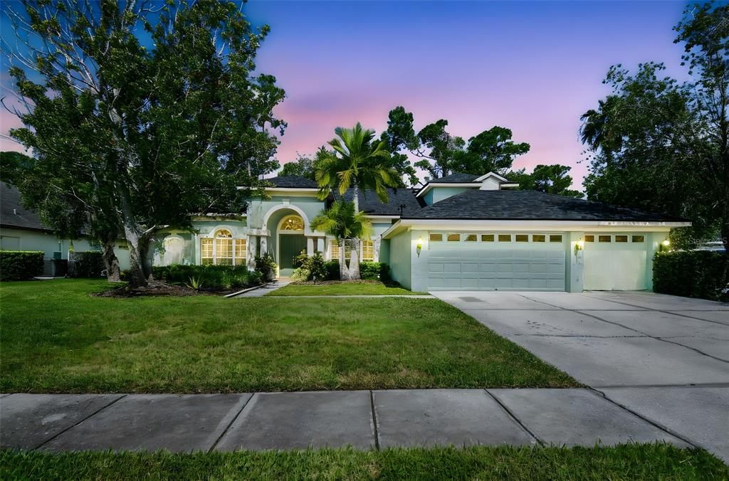 Attached, Backyard, Exterior, Facade, French Provincial