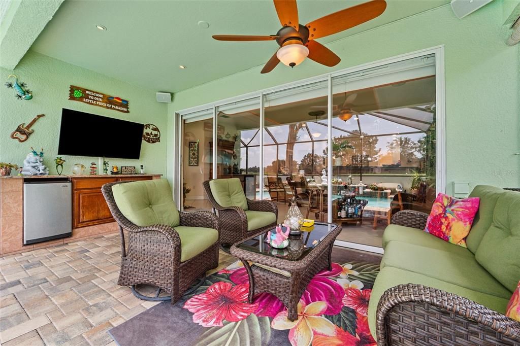 Dining room, Glass Ceilings, Interior, Living room, Recessed Lighting, Sun Room, Water