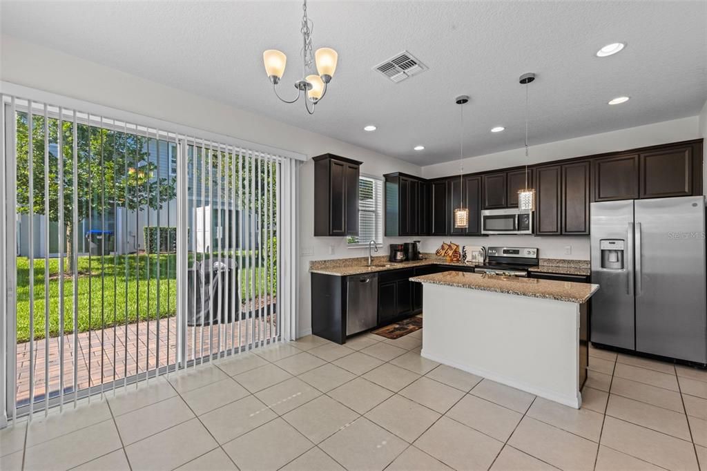 Interior, Kitchen, Pendant Lights, Recessed Lighting, Stainless Steel Appliances