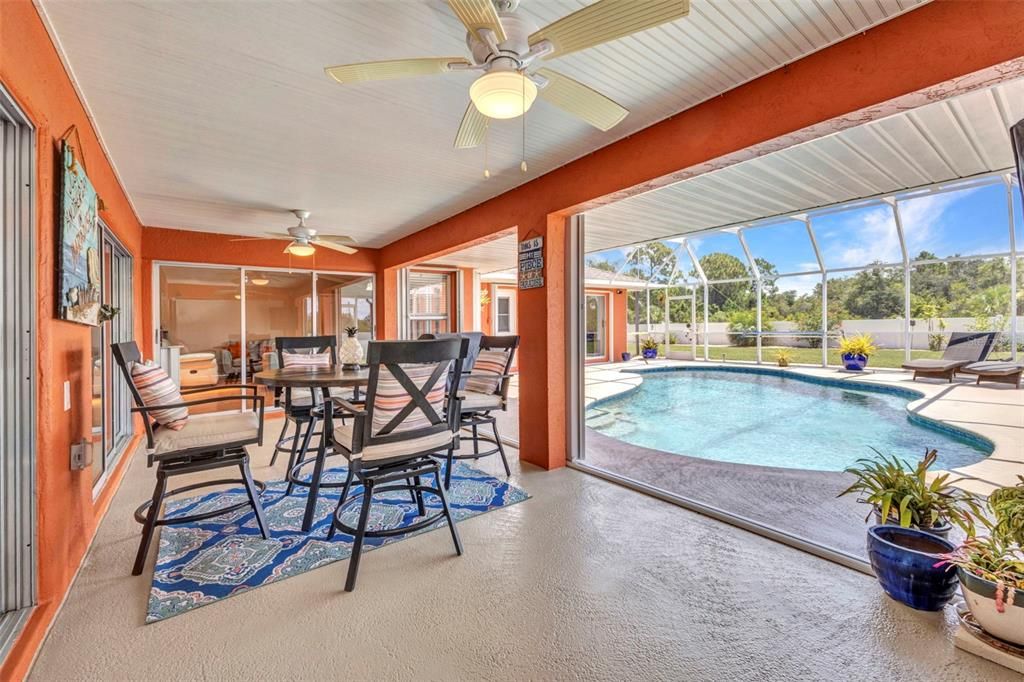 Dining room, Glass Ceilings, Interior, Pool, Sun Room