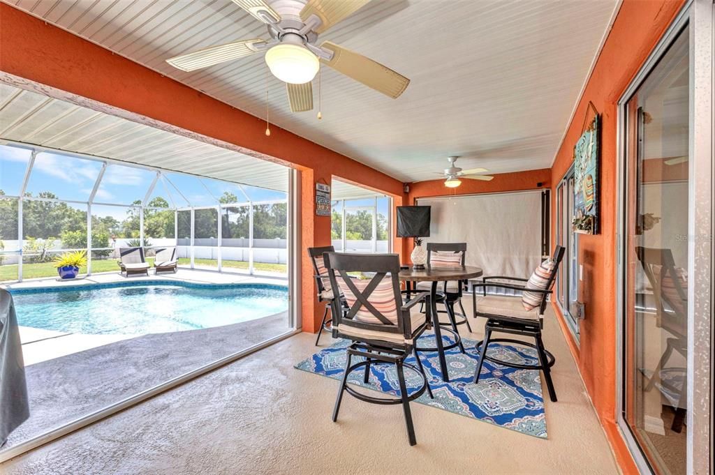 Dining room, Glass Ceilings, Interior, Pool, Sun Room