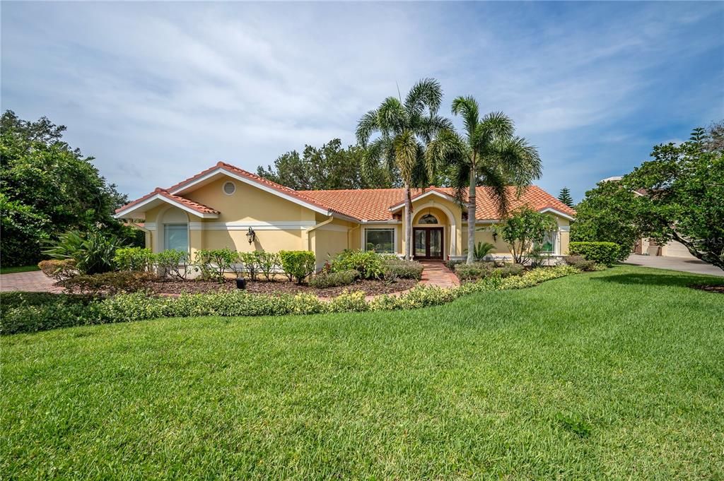 Backyard, Exterior, Facade, Mediterranean