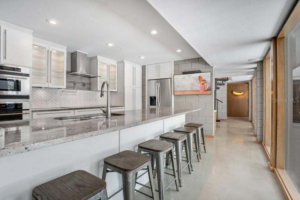 Interior, Kitchen, Recessed Lighting, Stainless Steel Appliances