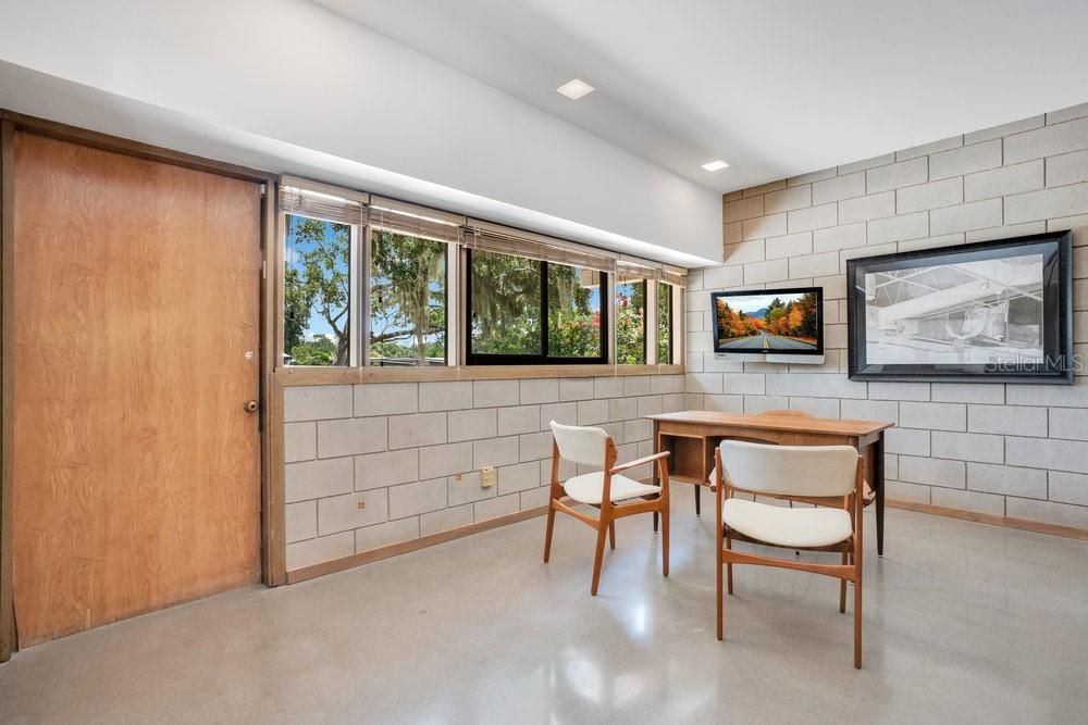 Interior, Recessed Lighting, Stone Walls