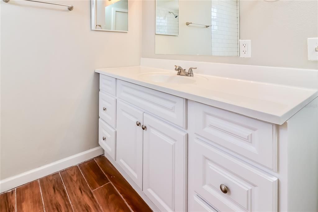 Bathroom, Interior, Wood Texture Flooring