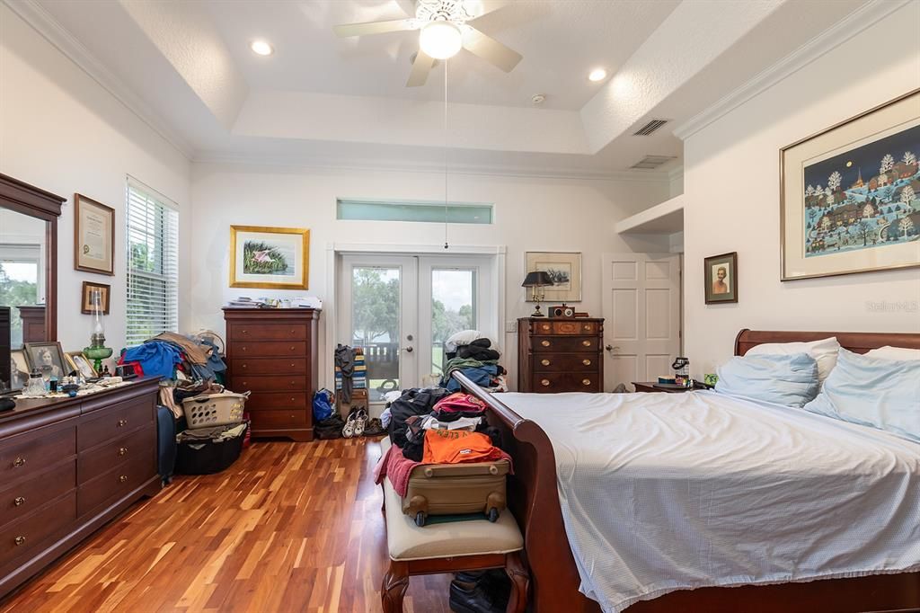 Bedroom, Home Office, Interior, Recessed Lighting, Wood Texture Flooring