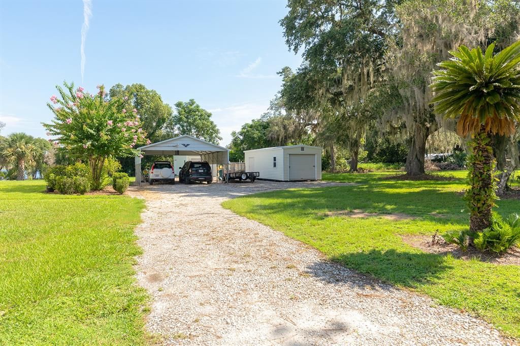 Backyard, Detached Garage, Exterior