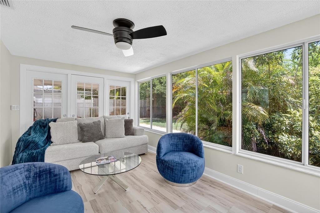 Interior, Living room, Sun Room, Wood Texture Flooring