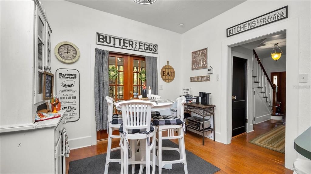 Dining room, Interior, Wood Texture Flooring