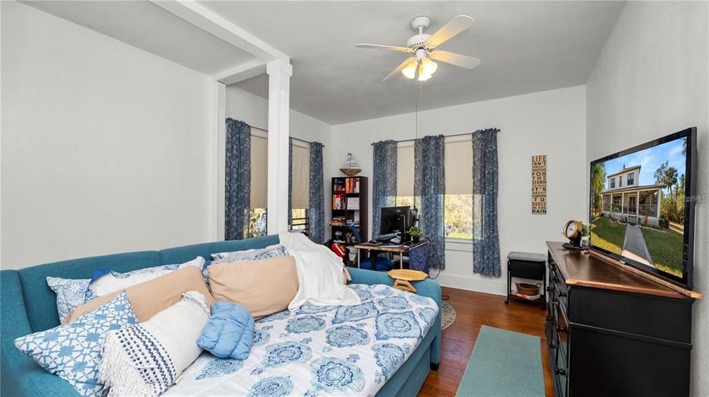 Bedroom, Interior, Wood Texture Flooring