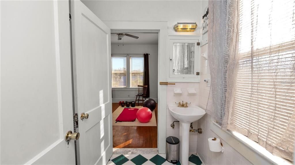 Bathroom, Interior, Wood Texture Flooring