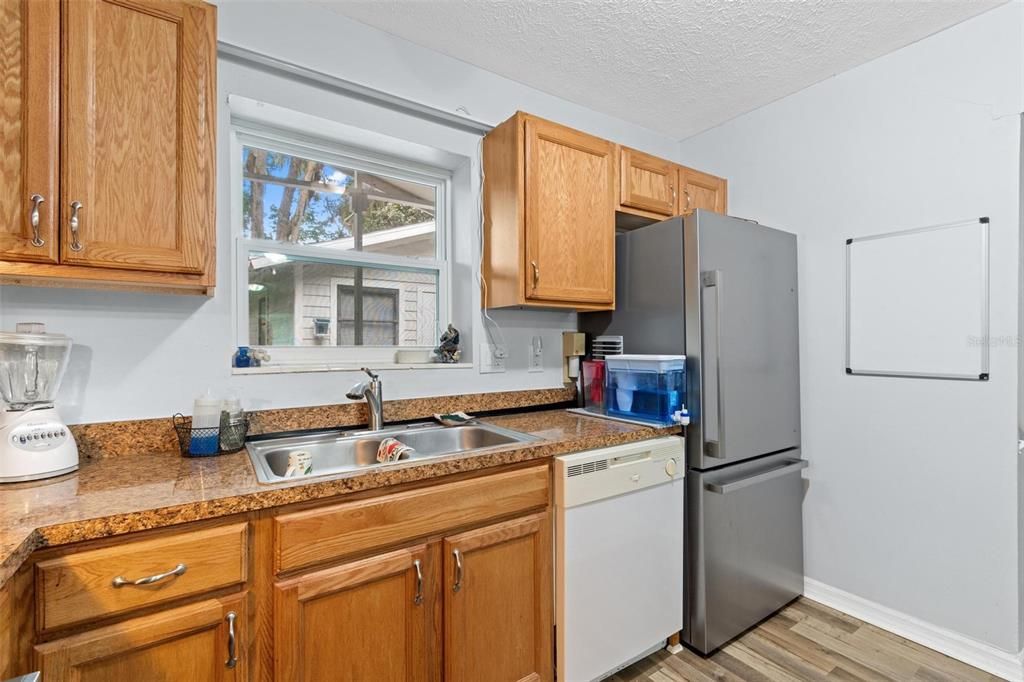 Interior, Kitchen, Wood Texture Flooring