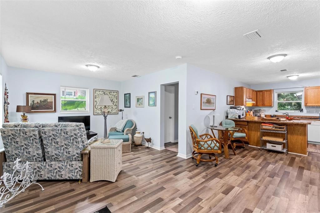 Interior, Kitchen, Living room, Wood Texture Flooring