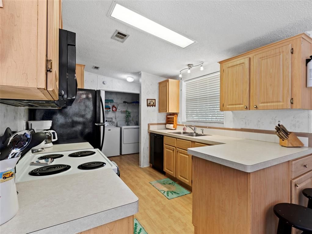 Interior, Kitchen, Wood Texture Flooring