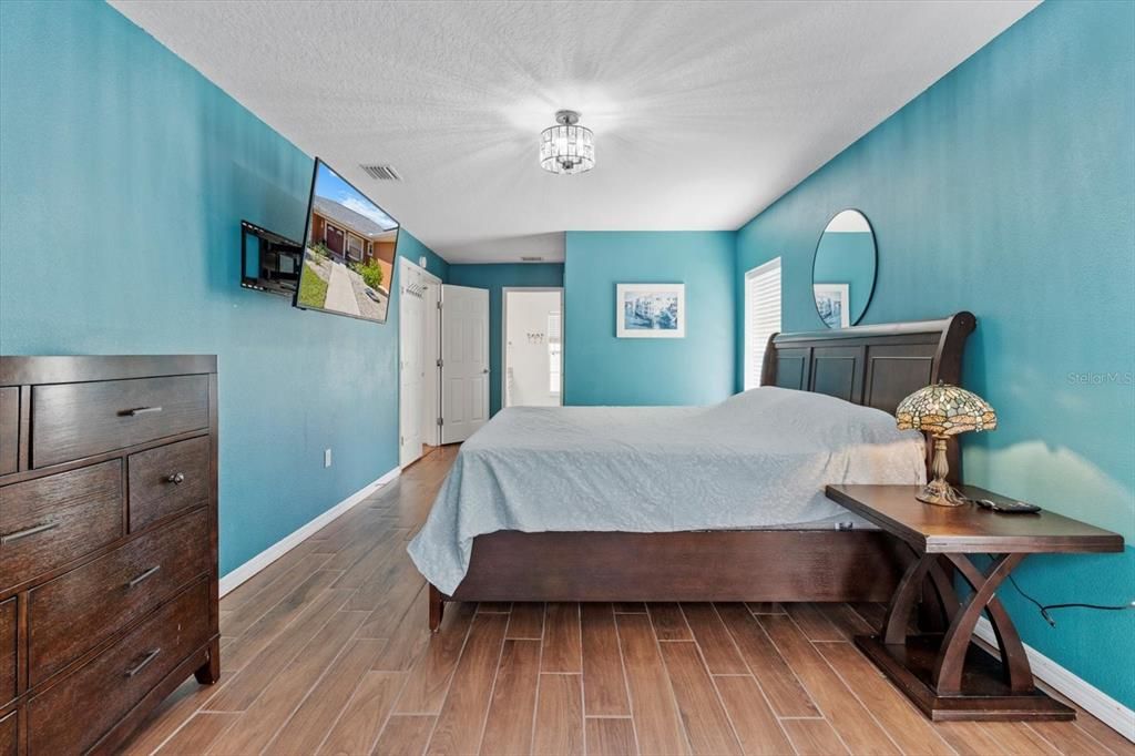 Bedroom, Interior, Wood Texture Flooring