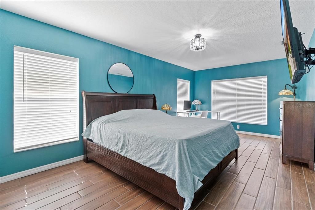 Bedroom, Interior, Wood Texture Flooring