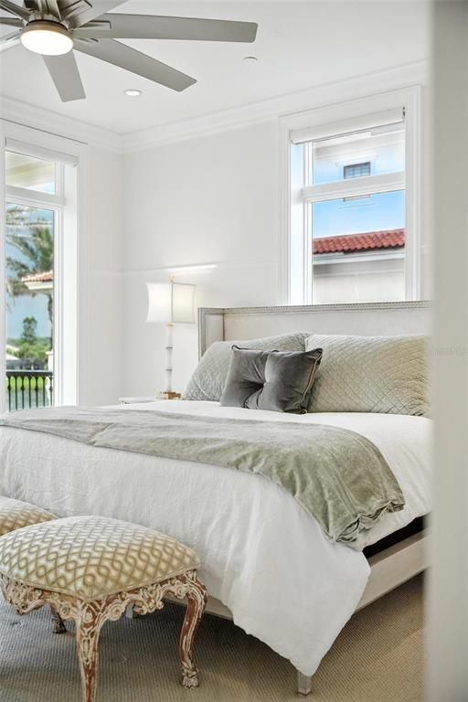 Bedroom, Interior, Recessed Lighting