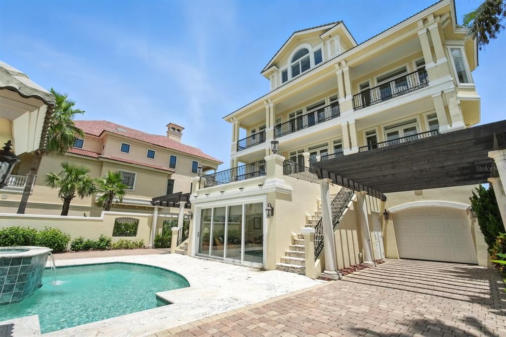 Attached, Exterior, Facade, Pool, Condo Building