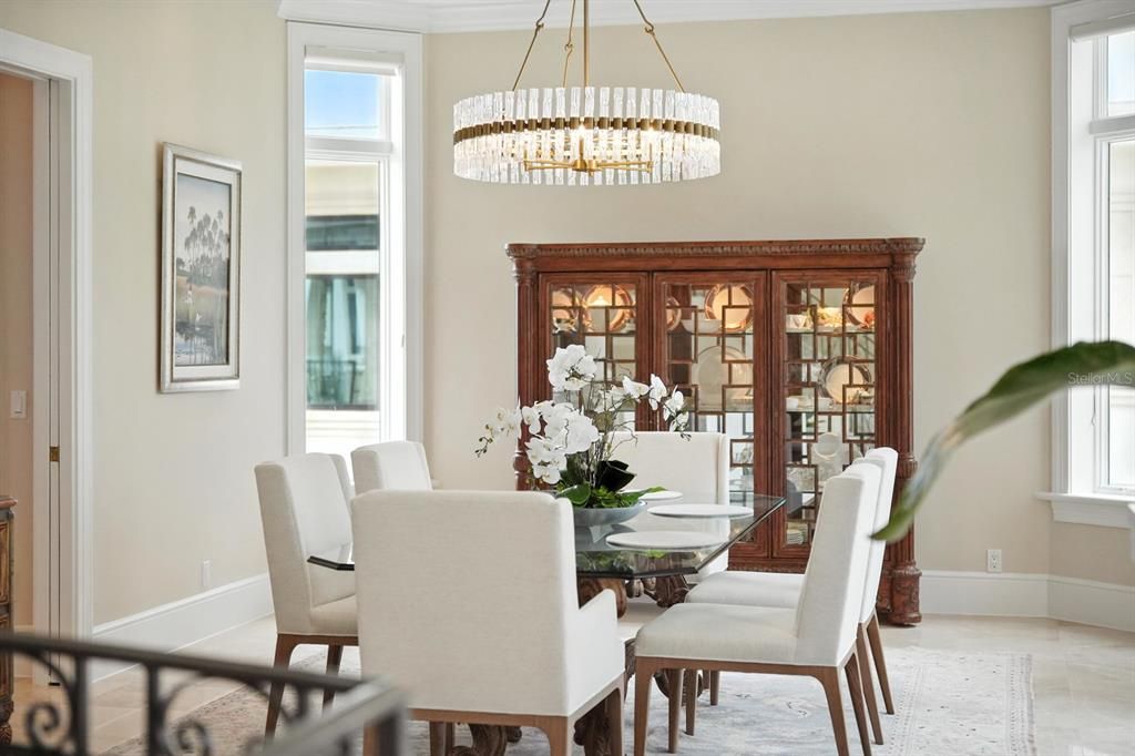 Chandelier, Dining room, Interior