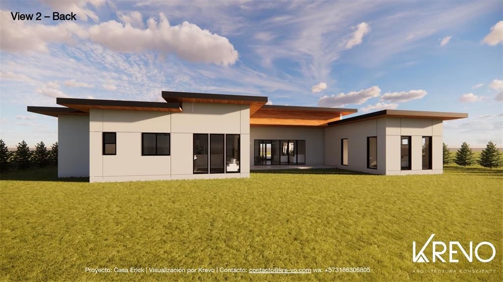 Backyard, Exterior, Facade, Modern