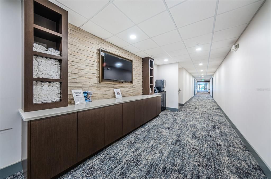 Interior, Recessed Lighting, Stone Walls