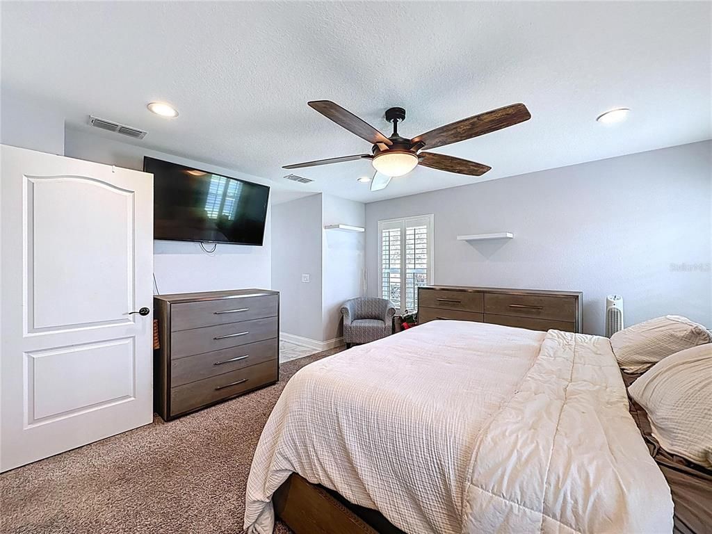 Bedroom, Interior, Recessed Lighting