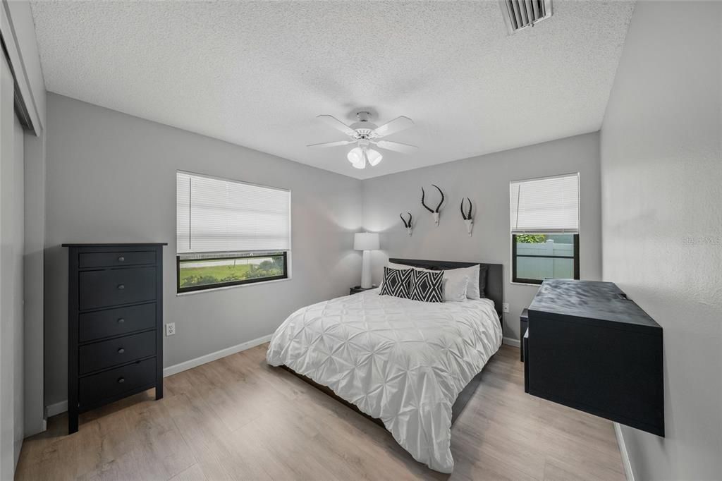 Bedroom, Interior, Wood Texture Flooring