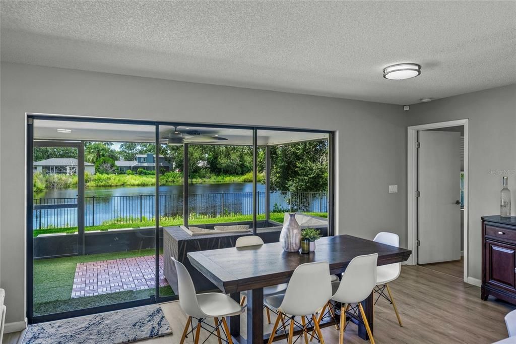 Dining room, Interior, Water, Wood Texture Flooring