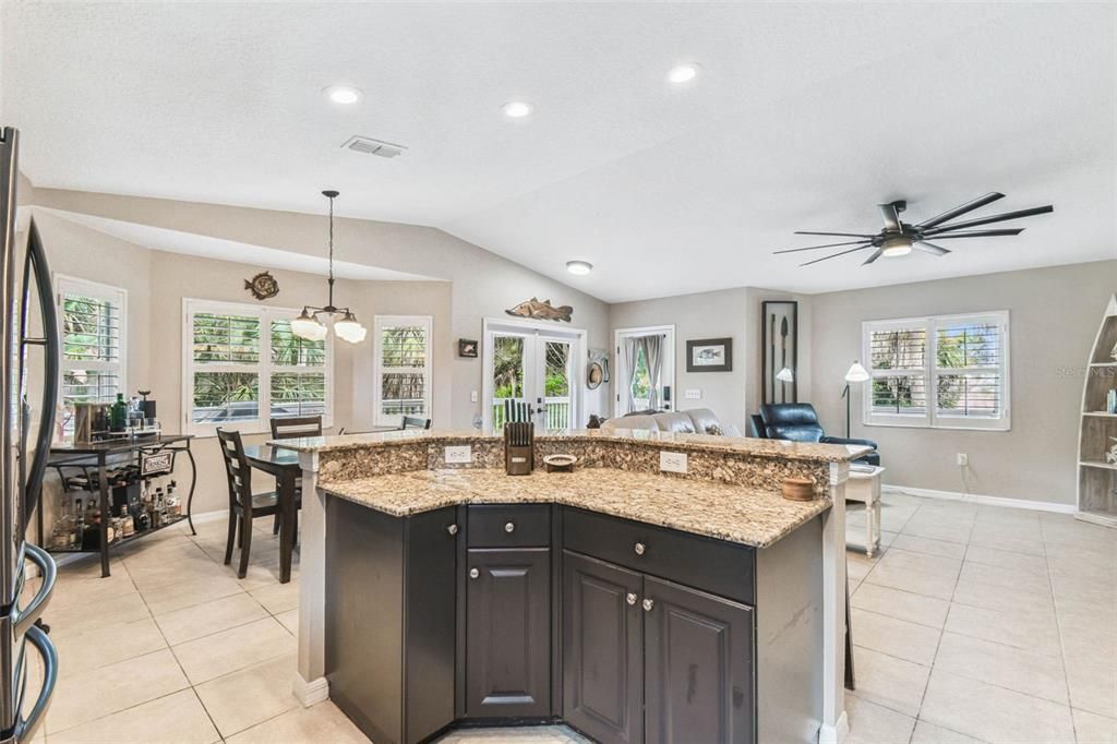 Dining room, Interior, Pendant Lights, Recessed Lighting