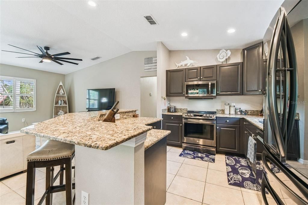 Interior, Kitchen, Recessed Lighting, Stainless Steel Appliances